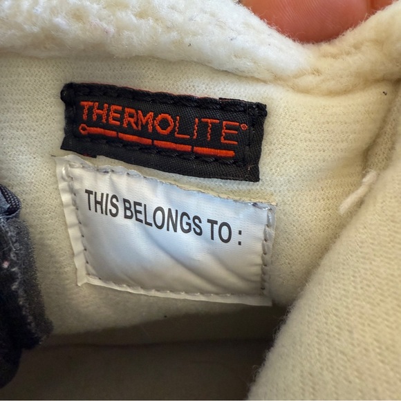 Cat & Jack Valmai Thermolite Winter Boots Gray Pink Girls Size 11 Toddler - Picture 7 of 8